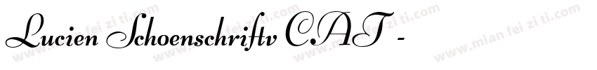 Lucien Schoenschriftv CAT字体字体转换